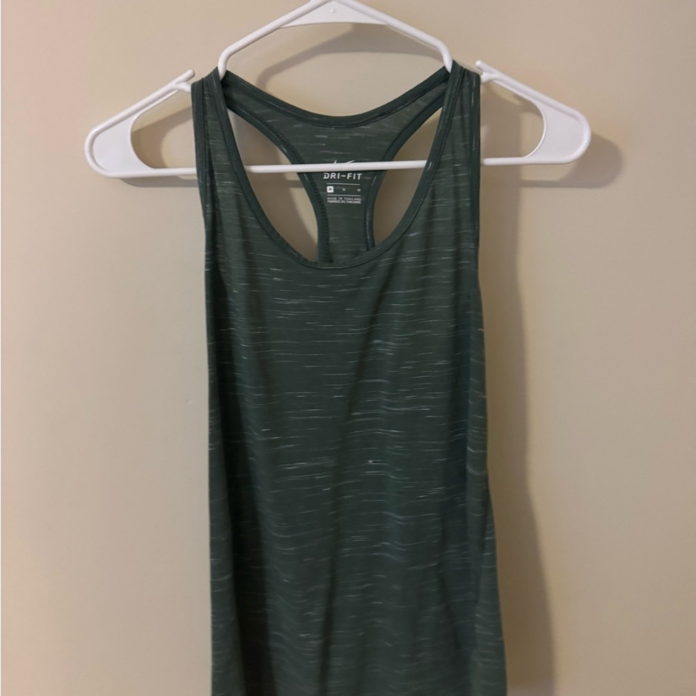 Nike Green Sleeveless Tank Top